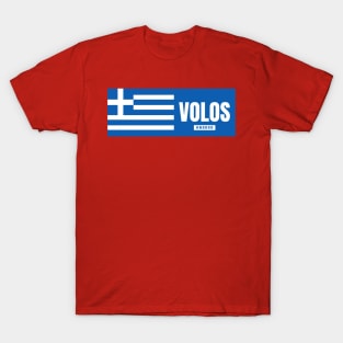 Volos City with Greek Flag T-Shirt